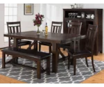 Jofran Kona Grove Upholstered Slat back Dining Chair