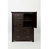 Jofran Kona Grove 5 Drawers and 1 Cabinet Chest