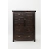 Jofran Kona Grove 5 Drawers and 1 Cabinet Chest