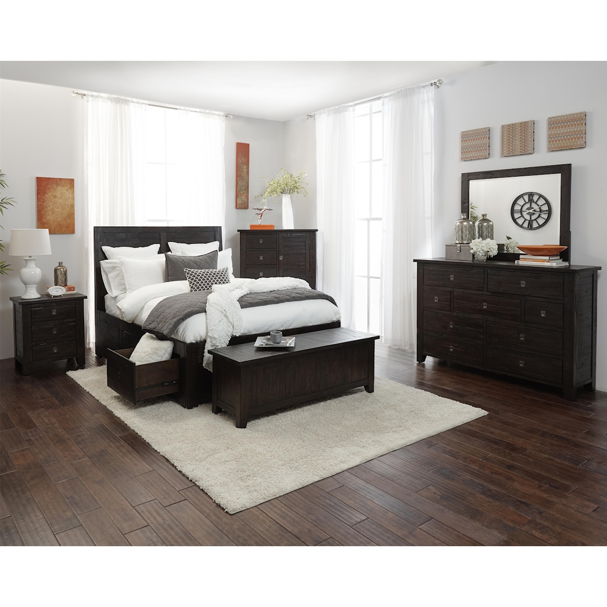 Jofran Kona Grove Queen Storage Bed