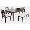 Jofran Lincoln Square Table and Chair Set with Bench