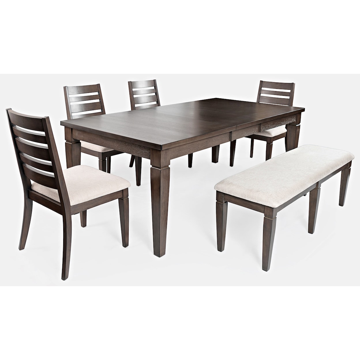 Jofran Lincoln Square Table and Chair Set with Bench