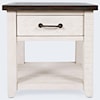 Jofran Madison County End Table-Vintage White