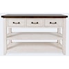 Jofran Madison County 3 Drawer Console-Vintage White
