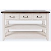 VFM Signature Morgan County 3 Drawer Console-Vintage White