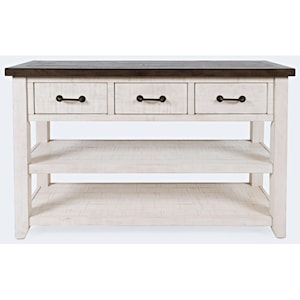 Jofran Madison County 3 Drawer Console-Vintage White