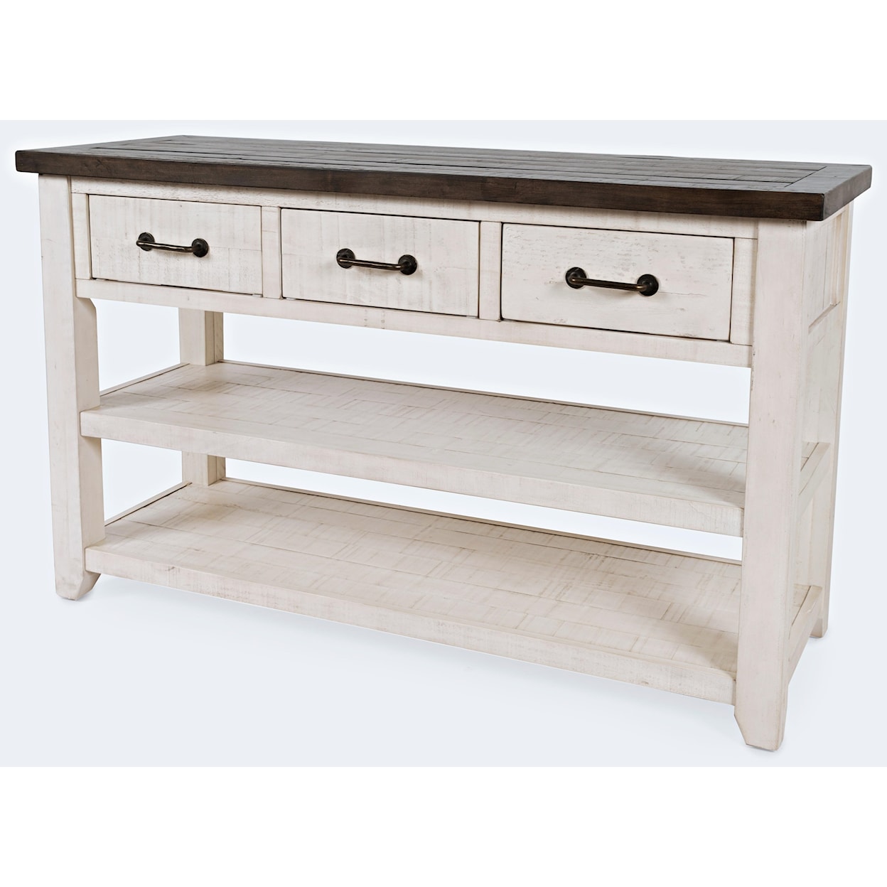 Jofran Madison County 3 Drawer Console-Vintage White