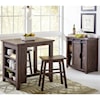 Belfort Essentials Stableview 3 Piece Counter Height Table Set