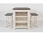 Jofran Madison County 3 Piece Counter Height Table Set