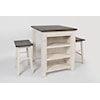 Jofran Madison County 3 Piece Counter Height Table Set