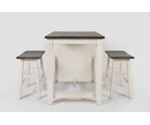 Jofran Madison County 3 Piece Counter Height Table Set