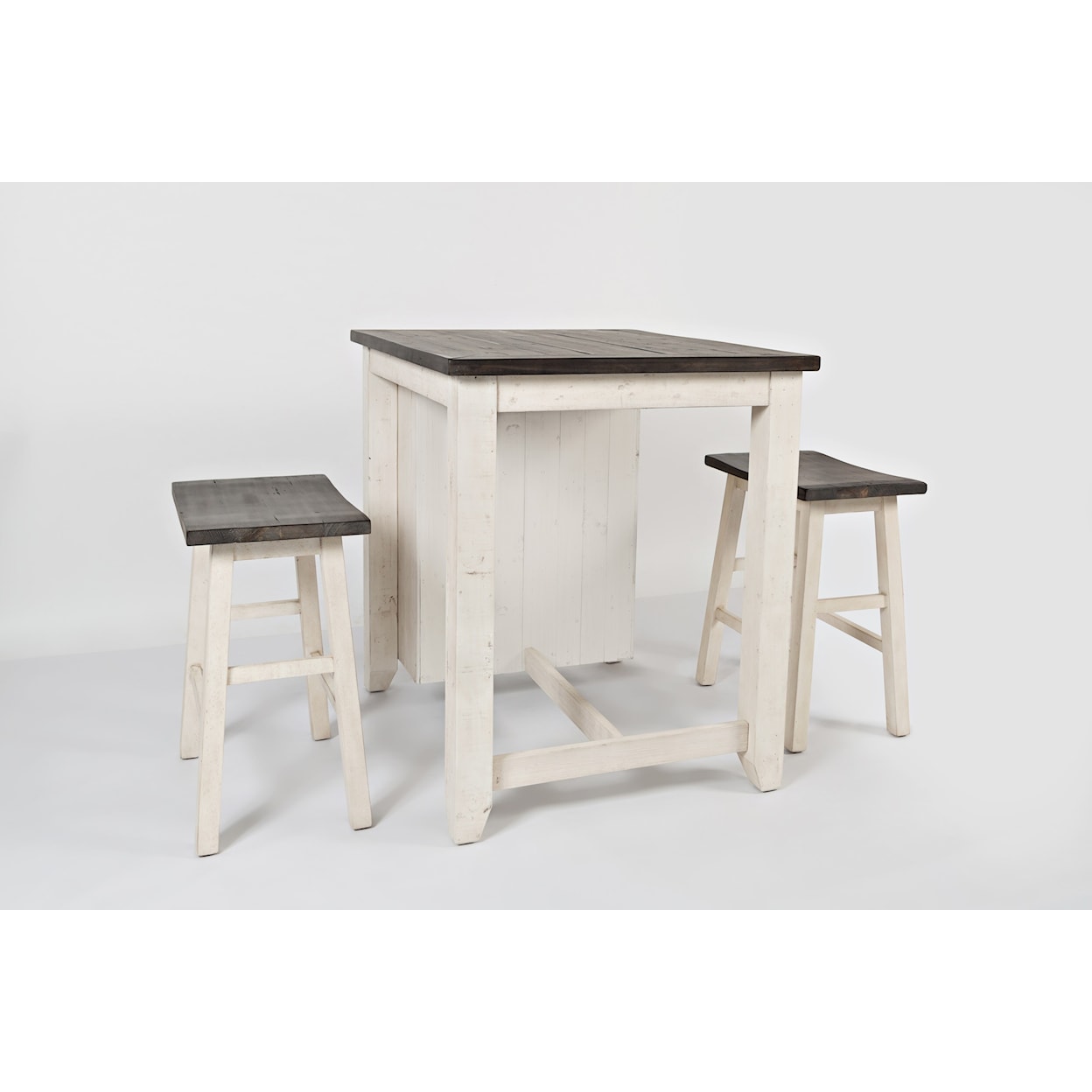 Jofran Madison County 3 Piece Counter Height Table Set