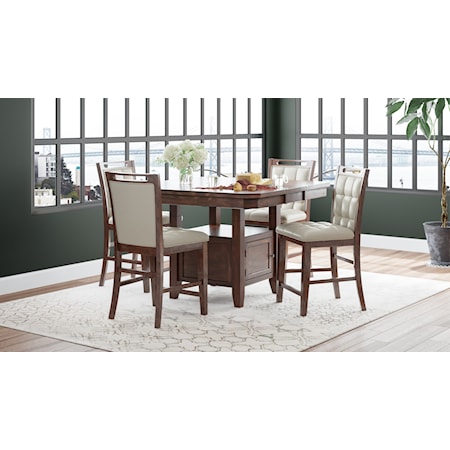 5-Piece Counter Height Dining Set