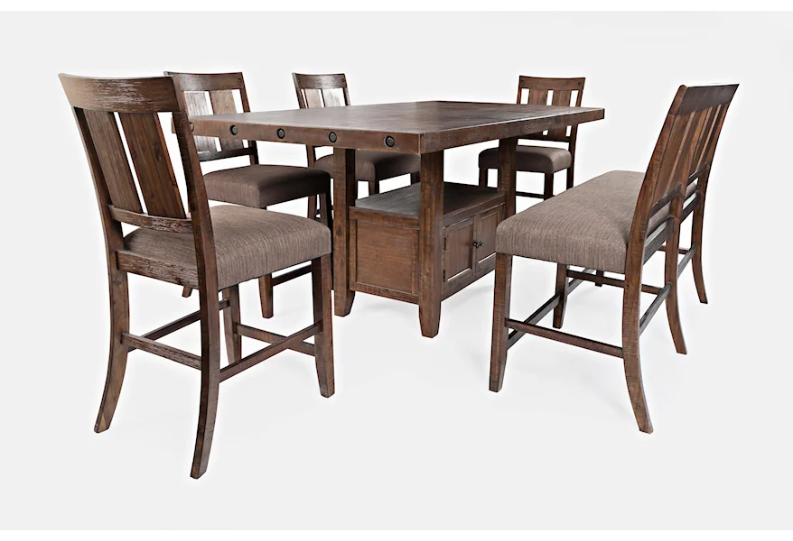 Mission Viejo Counter Height Table and Chair Set by Jofran at Jofran