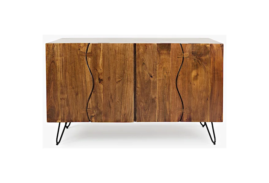 Nature's Edge Sideboard with 4 Live Edge Doors by Jofran at Red Knot