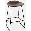 Jofran Live Edge backless counter height barstool