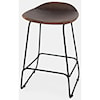 Jofran Live Edge backless counter height barstool