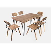 60" Dining Table with 6 Chairs