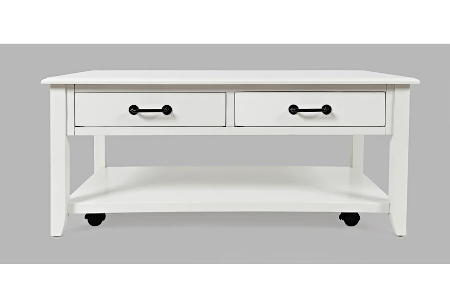 North Fork 2 Drawer Castered Coffee Table by Jofran at Jofran