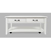 Jofran North Fork 2 Drawer Castered Coffee Table