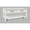 Jofran North Fork 2 Drawer Castered Coffee Table