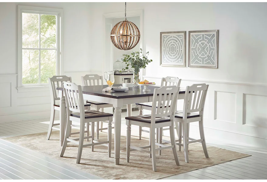Orchard Park Counter Height Dining Table with 8 Chairs by Jofran at Sparks HomeStore