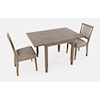 Jofran Prescott Park 3-Piece Dining Table and Chair Set