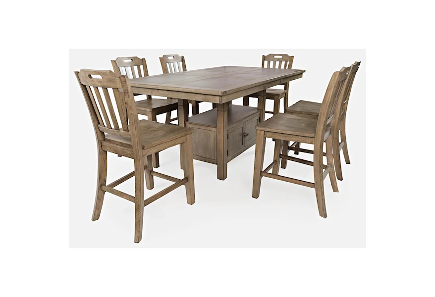 Prescott Park 7-Piece Dining Table and Chair Set by Jofran at Jofran