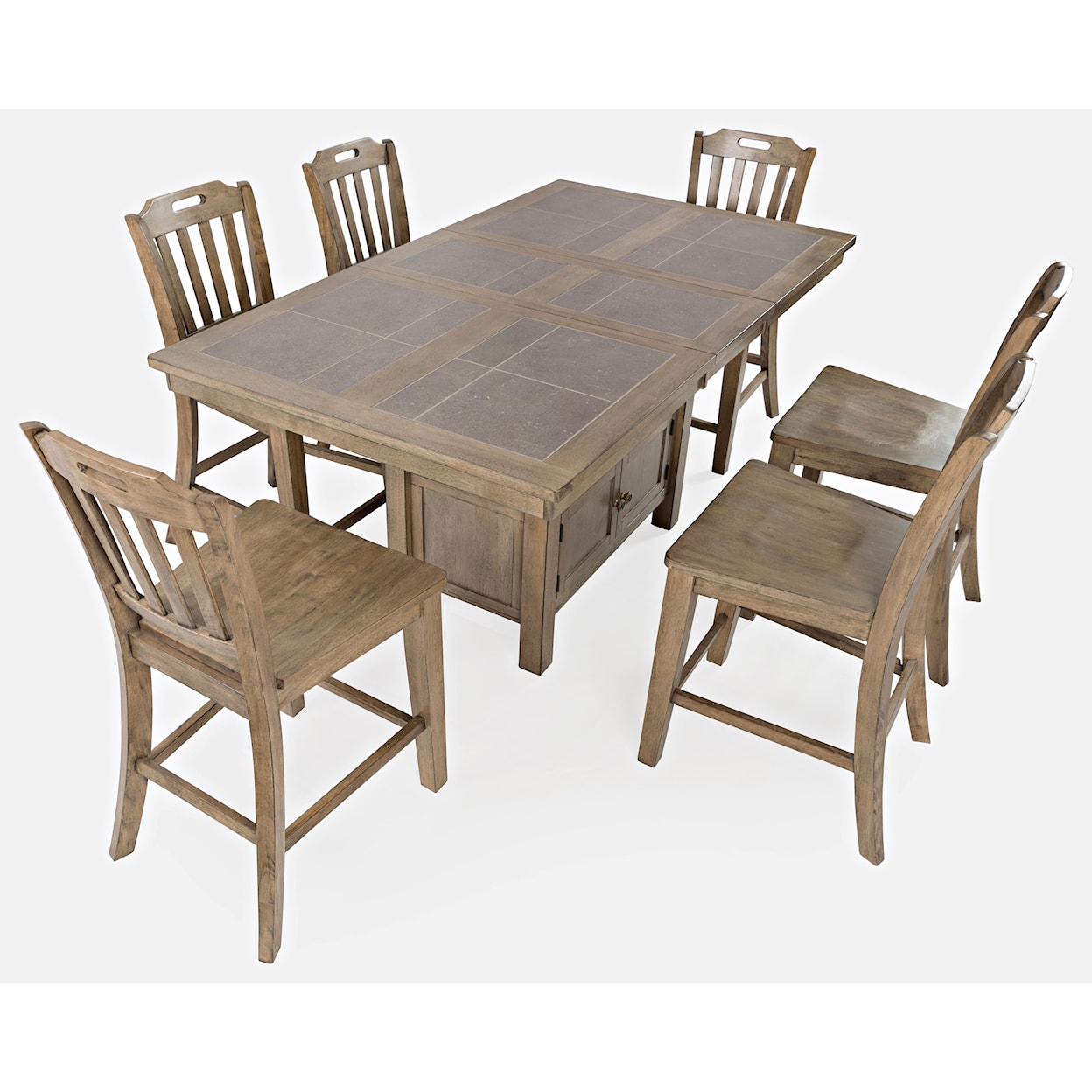 Jofran Prescott Park 7-Piece Dining Table and Chair Set