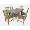 Jofran Prescott Park 7-Piece Dining Table and Chair Set