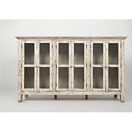 Rustic Shores 6 Door High Accent Cabinet