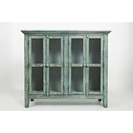 Rustic Shores 4-Door High Cabinet