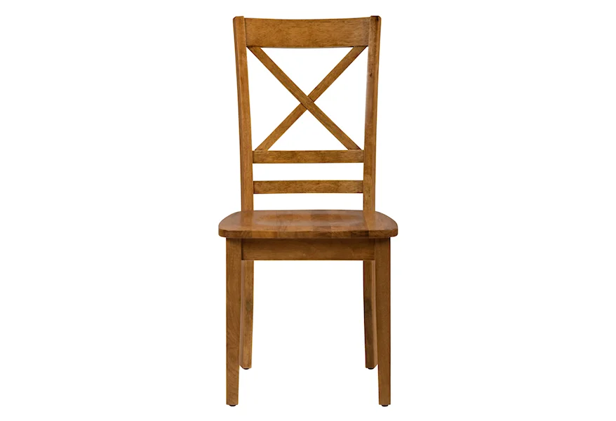 Simplicity “X” Back Side Chair by Jofran at Jofran