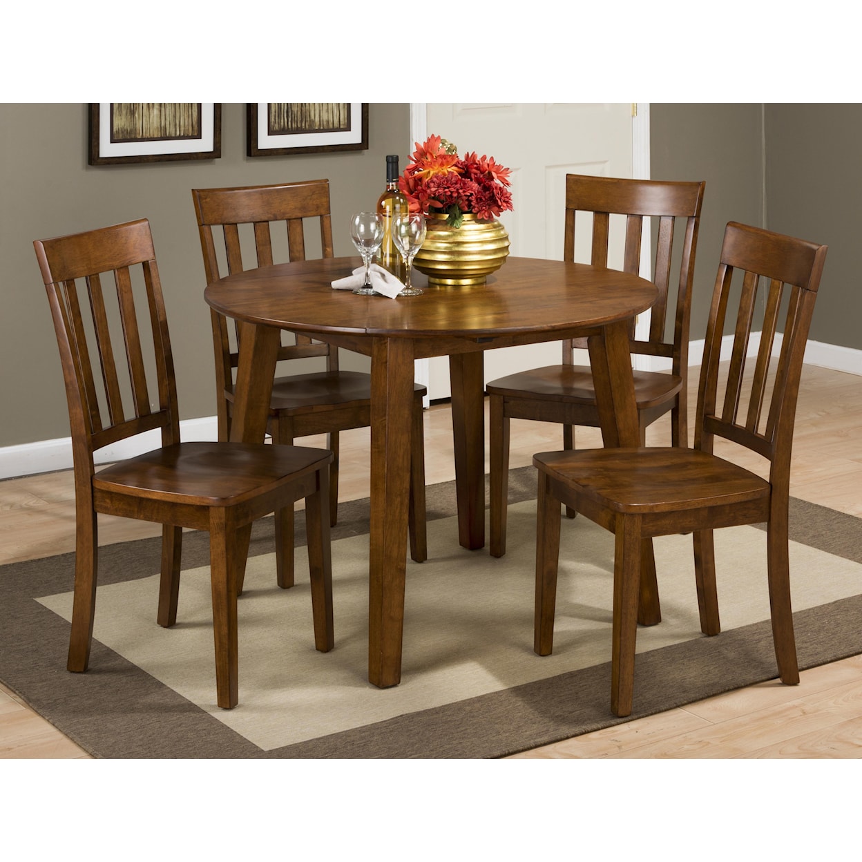 Jofran Simplicity Round Drop Leaf Table