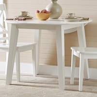 Round Drop Leaf Table that Seats 4 for Dining Areas