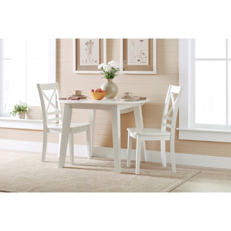 Round Drop Leaf Table