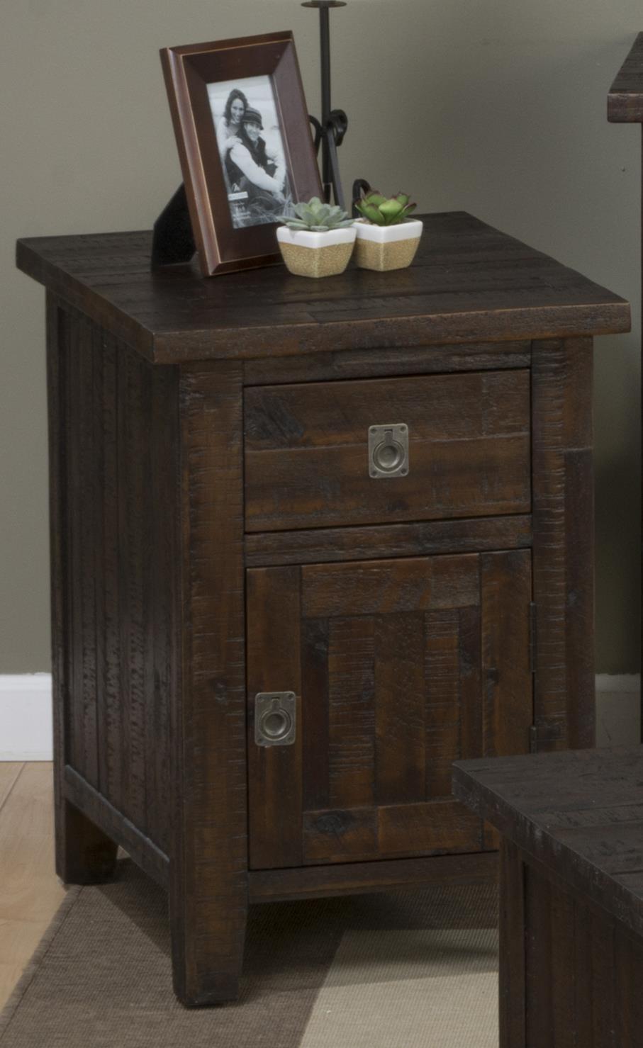 Side chair sales table with drawers