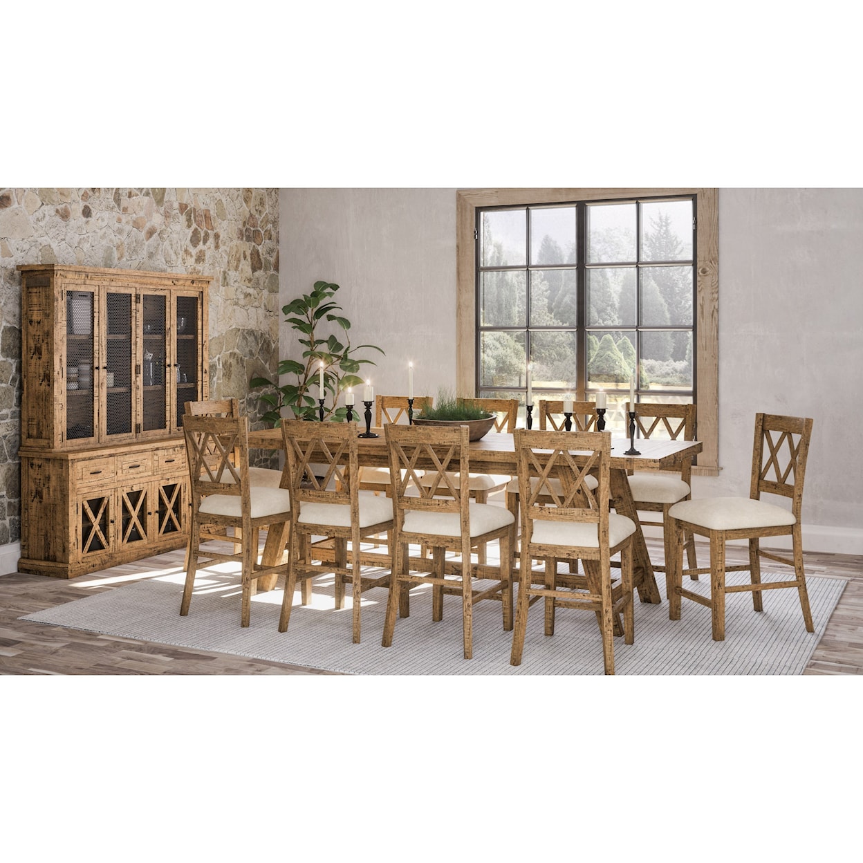 Jofran Telluride 11pc Dining Room Group