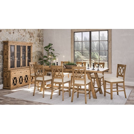 9-Piece Counter Height Table and Chair Set