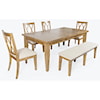 VFM Signature Telluride 6-Piece Table and Chair Set with Bench