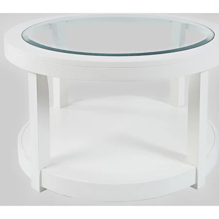 Round Castered Cocktail Table