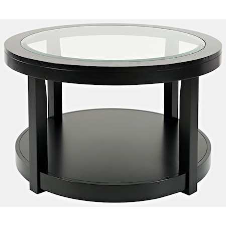 Round Castered Cocktail Table