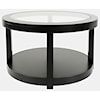 Jofran Icon Black Round Castered Cocktail Table