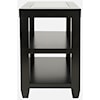 Jofran Icon Black Chairside Table