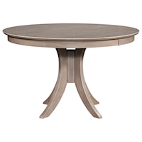 Transitional Round Pedestal Kitchen Table
