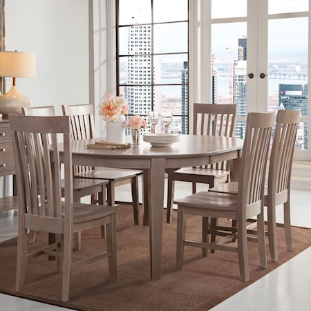 Cosmopolitan 7-Piece Mission Table and Chair Set