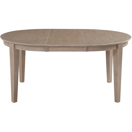 Transitional Oval Butterfly Extension Table