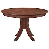 Transitional Round Pedestal Kitchen Table