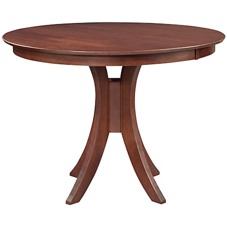 Transitional Round Counter Height Table with Pedestal Base