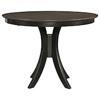 Transitional Round Counter Height Table with Pedestal Base